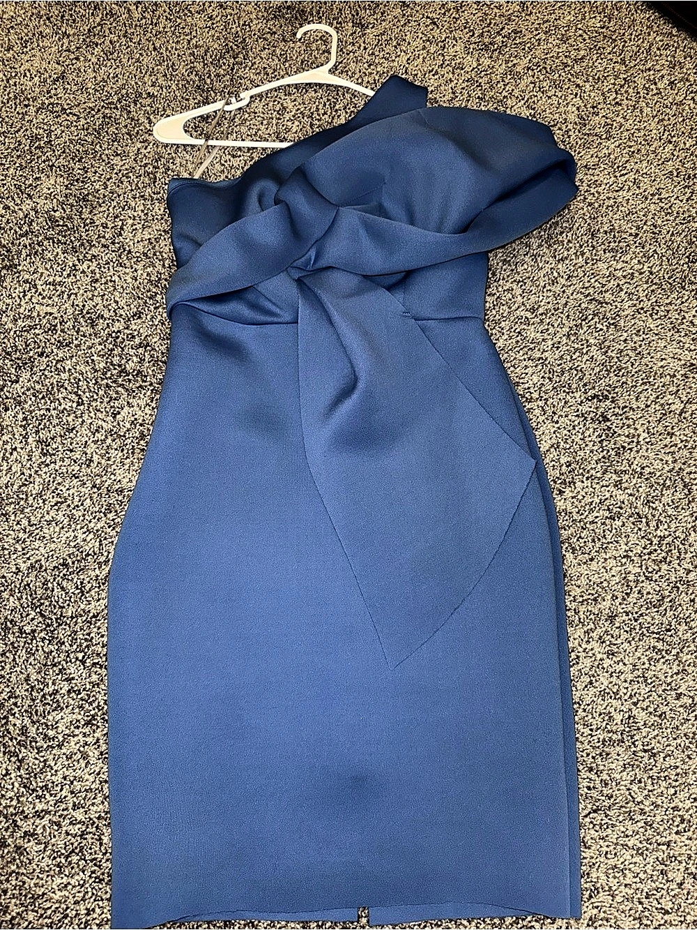 ASOS Design Draped Neck Blue Size 6 Like New